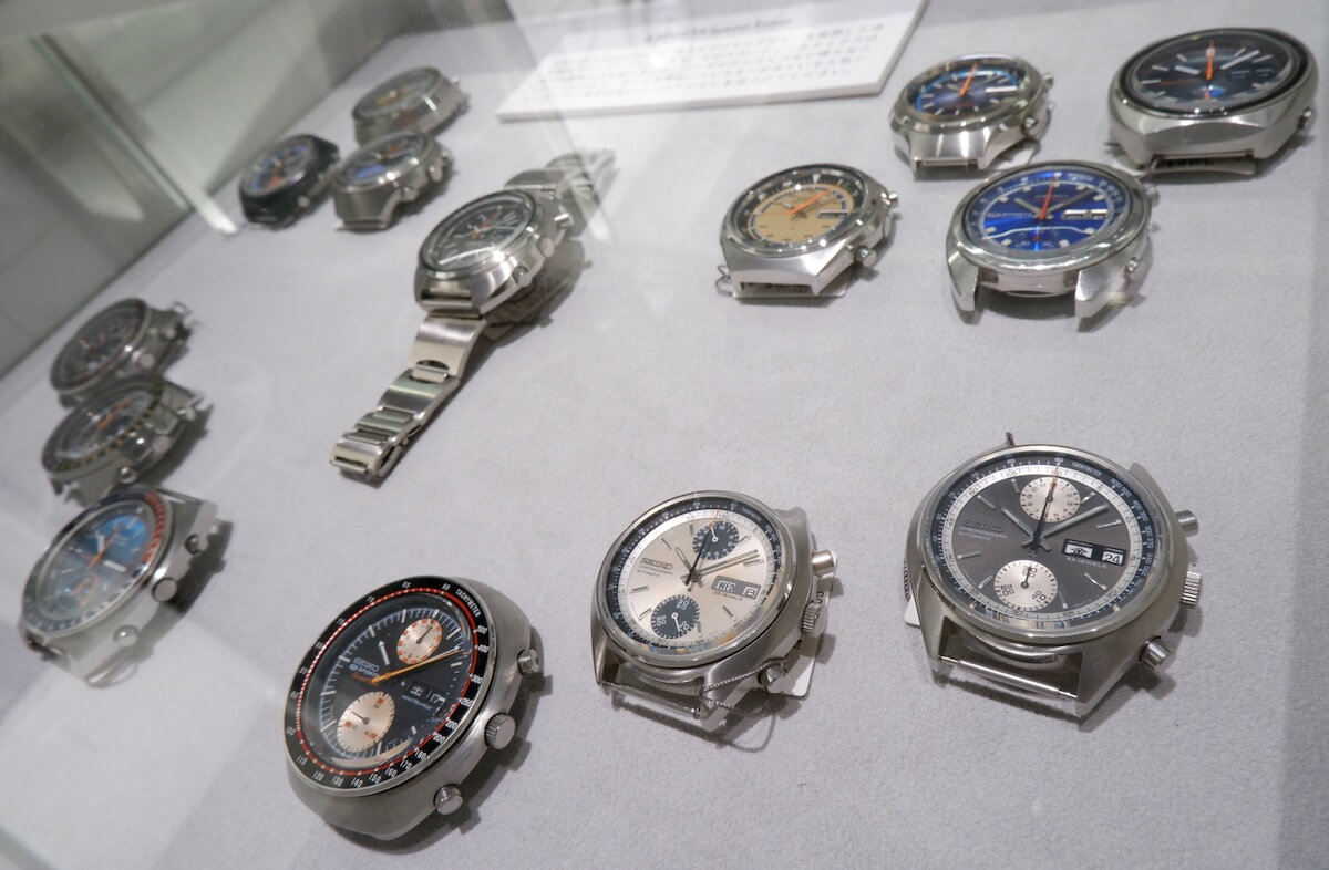 A lovely collection of classic automatic chronographs.